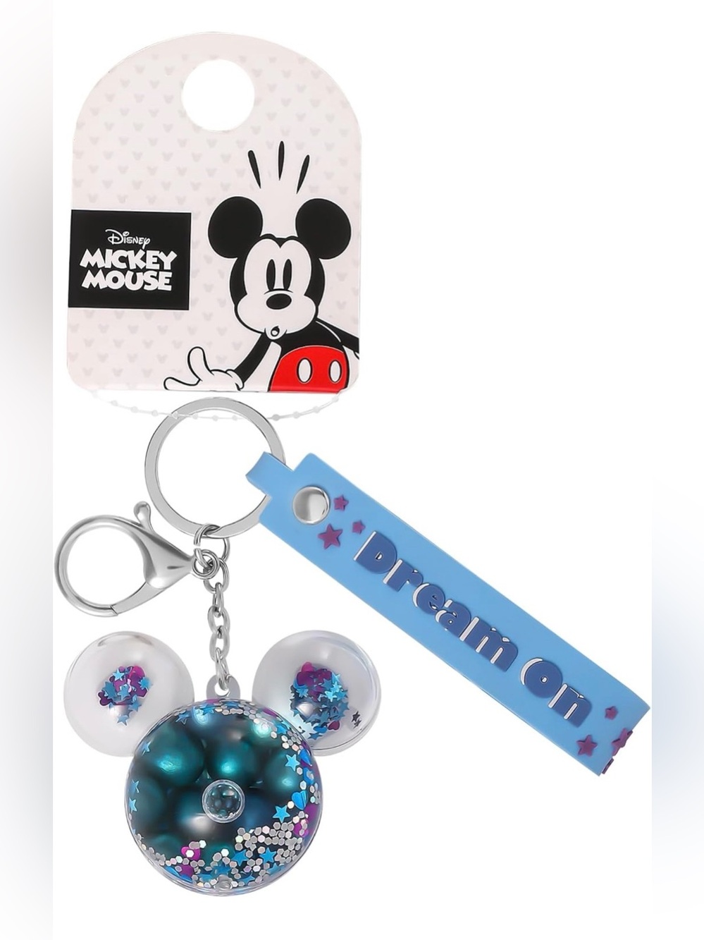 Disney Mickey Mouse Liquid Keychain- NEW